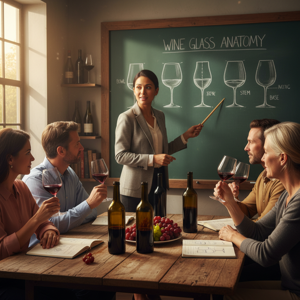 Vinsmagningsklasse – fotorealistisk