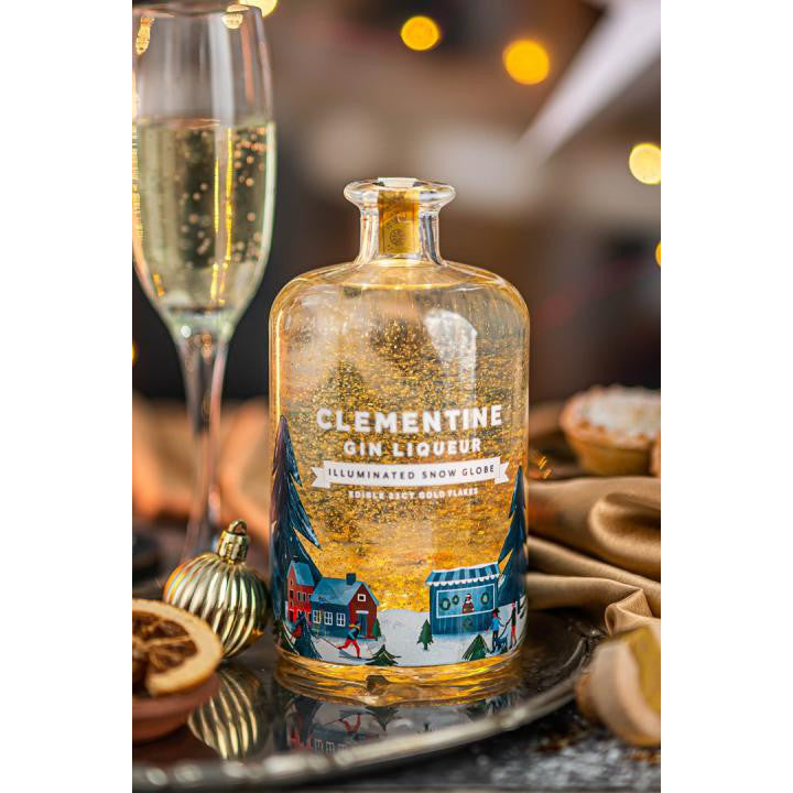 Clementine Gin Liqueur Illuminated Snow Globe