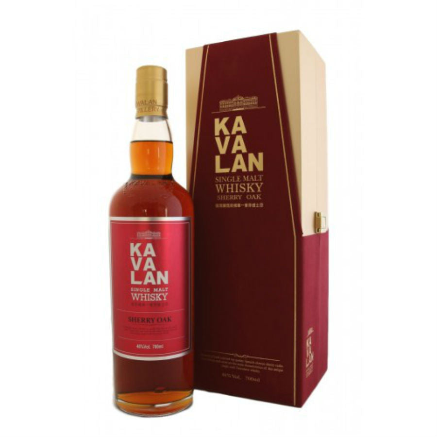 Kavalan Sherry Oak Single Malt Whisky i gaveæske-TastingClub