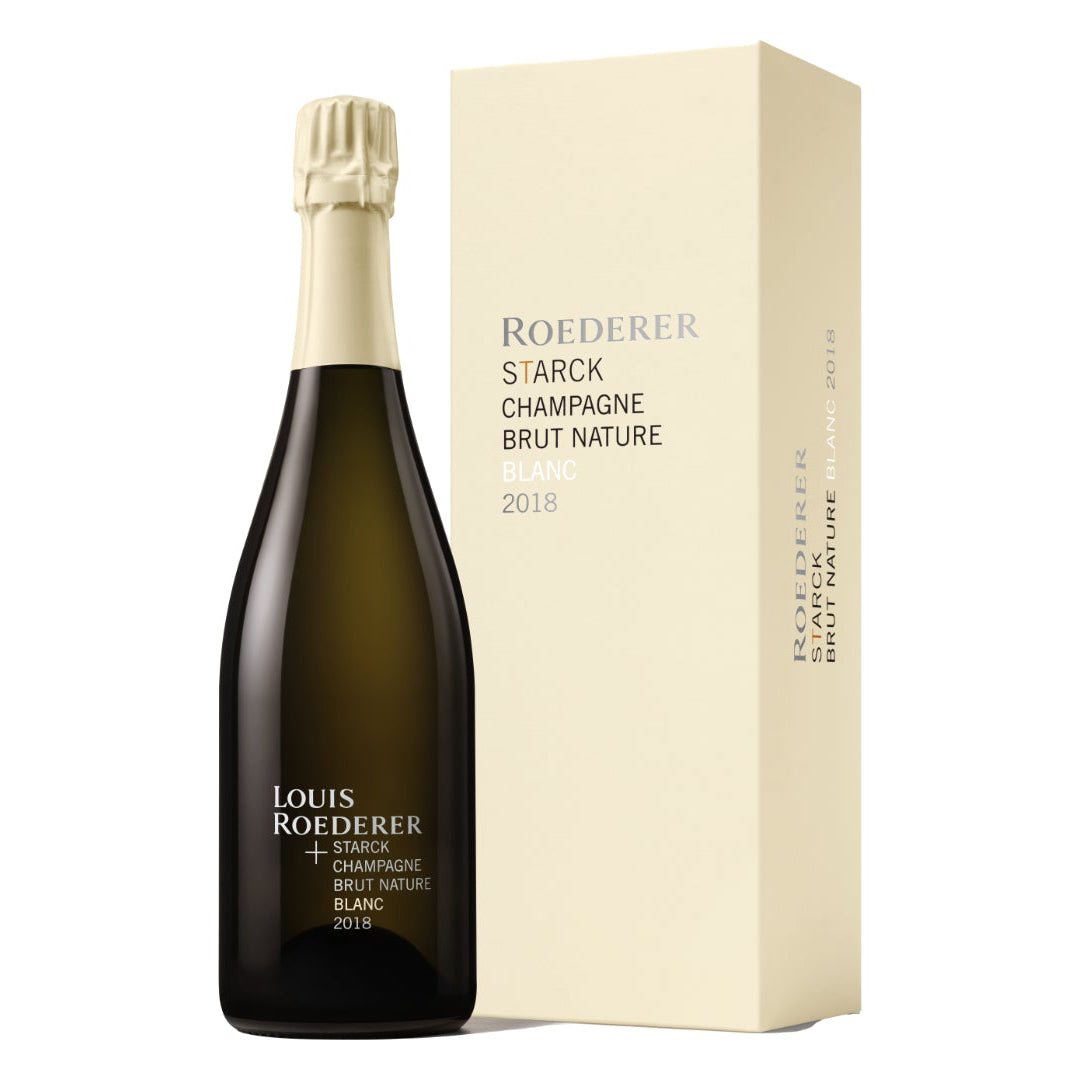 Louis Roederer Brut Nature 2018 Blanc - Philippe Starck Edition - i gaveæske