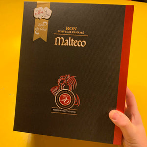 Malteco Rom 20 års Reserva del Fundador i Gaveæske med 2 glas