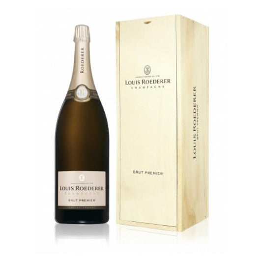 Louis Roederer Brut Premier Champagne Jeroboam 3 liter i trækasse-TastingClub